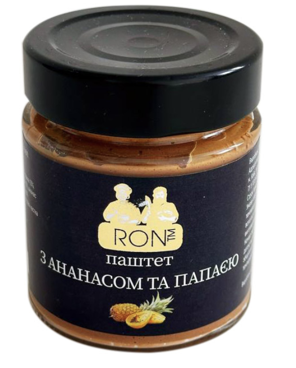 Паштет з ананасом та папаєю Roni скло 160г